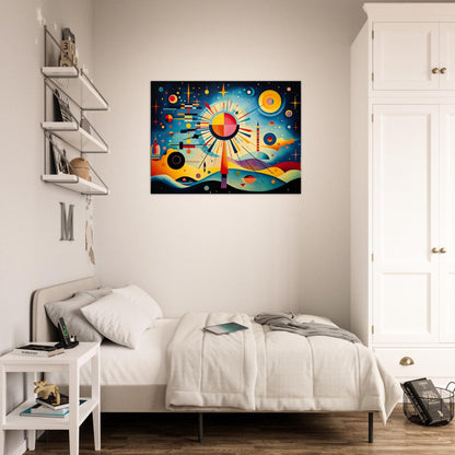 Harmonie der Farbexplosion ein Bild aus der collections Abstrakte Kunst  als Poster im Wohnzimmer