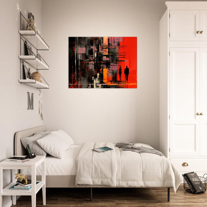 Leuchtende Dimensionen ein Bild aus der collections Abstrakte Kunst  als Poster im Wohnzimmer