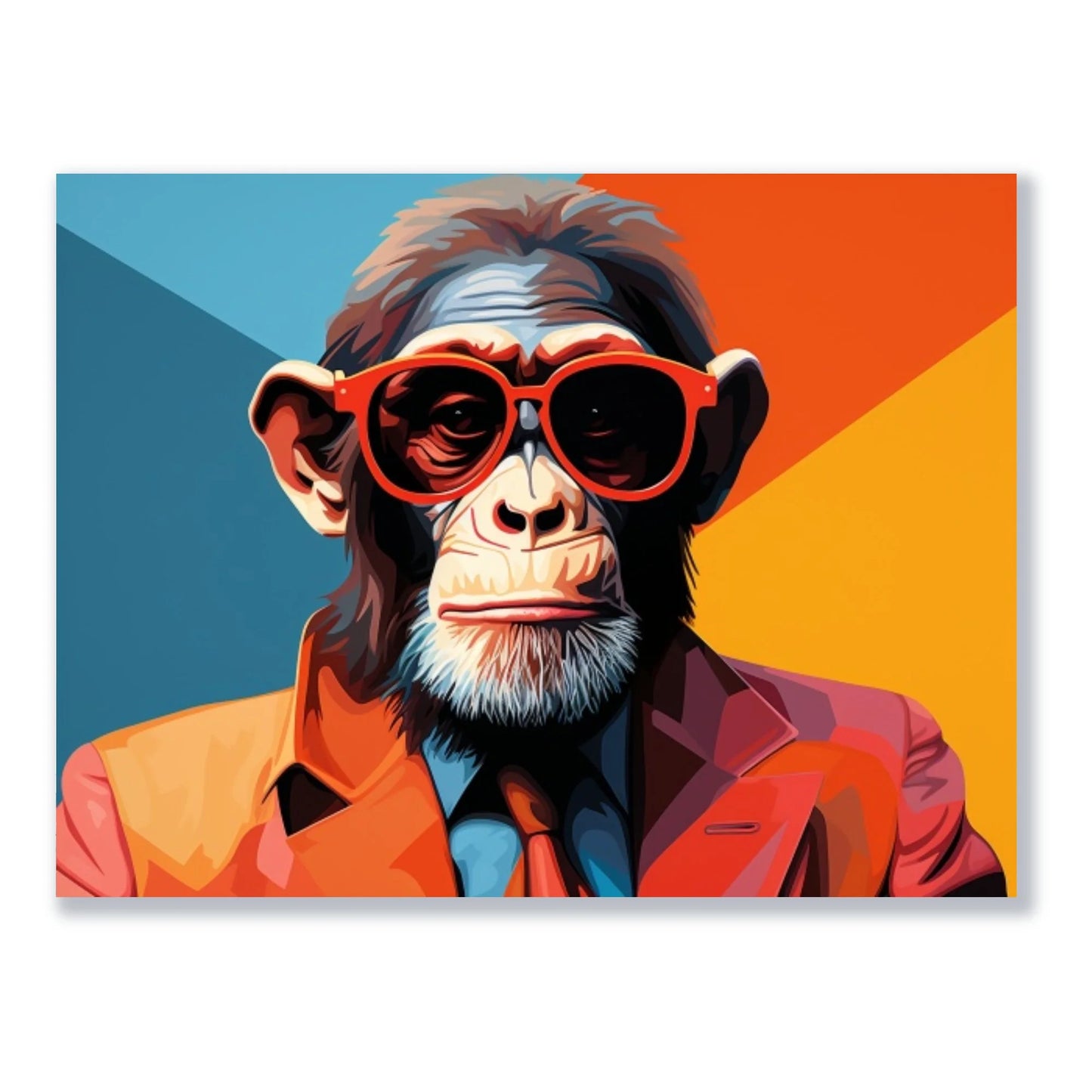 Wandbild Affen Pop freigestellt