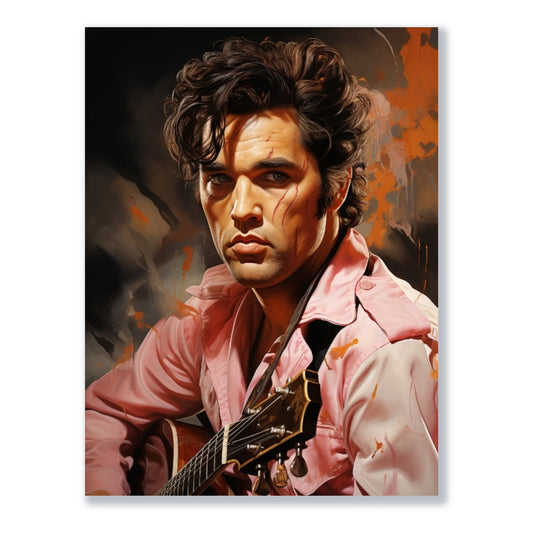 Wandbild Elvis' Melodische Magie freigestellt
