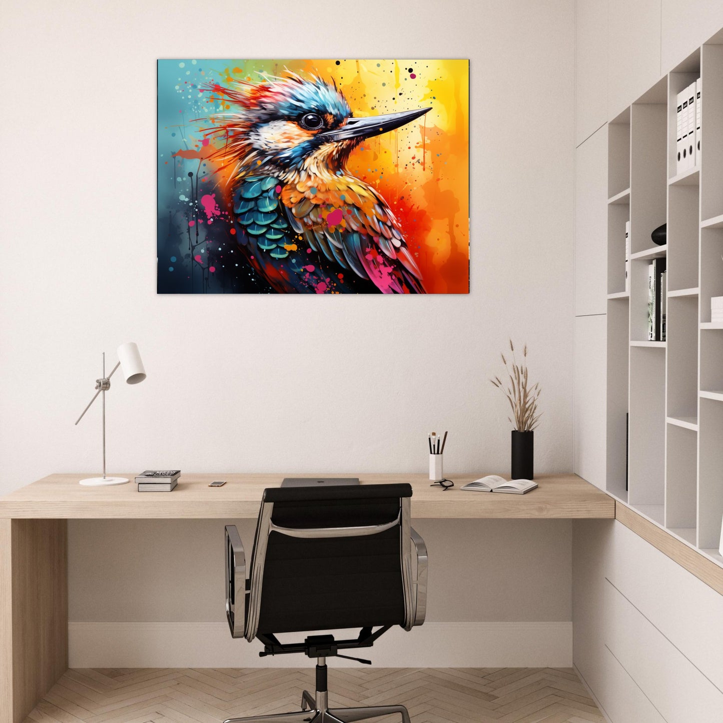 Farbenpracht des Eisvogels 30x40 cm / 12x16″ / Poster auf halbmattem Papier