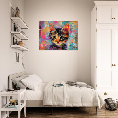 Kätzchen im Farbenrausch 30x40 cm / 12x16″ / Poster auf halbmattem Papier