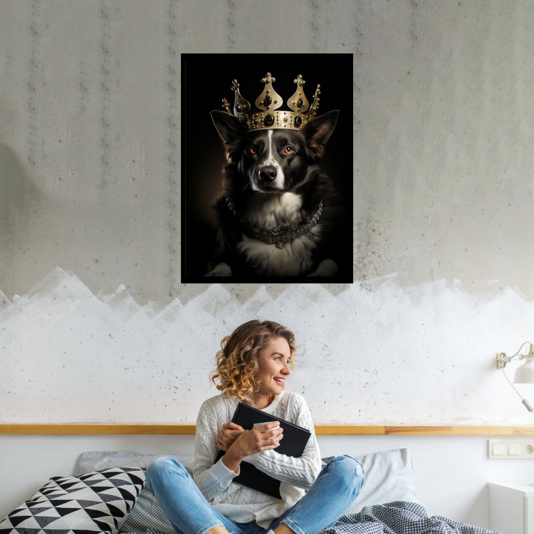 Königlicher Hund 30x40 cm / 12x16″ / Poster auf halbmattem Papier