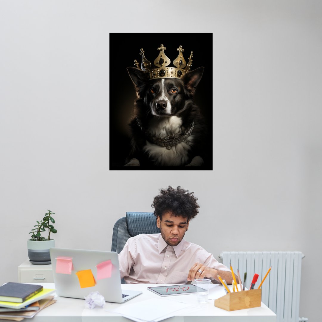 Königlicher Hund 30x40 cm / 12x16″ / Poster auf halbmattem Papier
