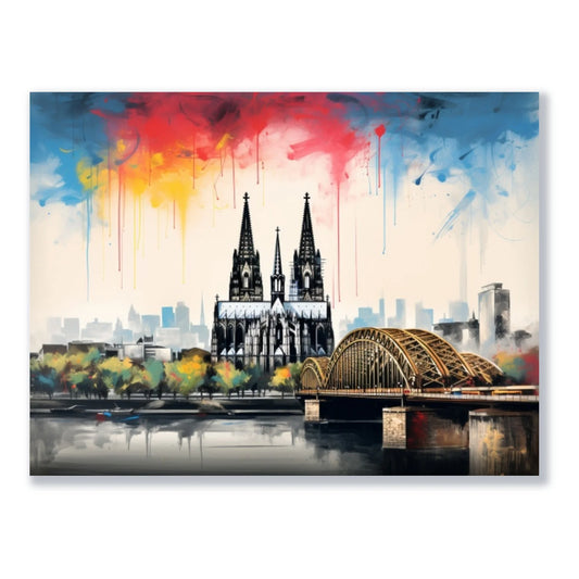 Wandbild Künstlerisches Köln freigestellt