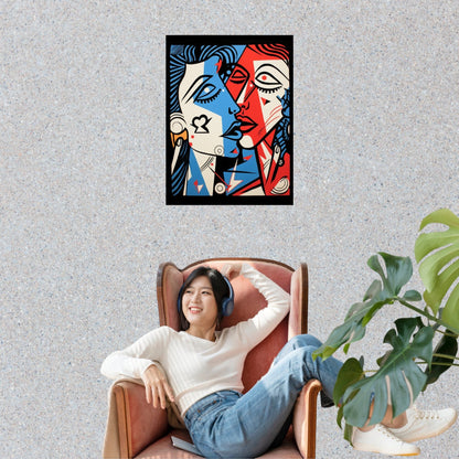 Harmonie des Leidenschaftlichen Chaos ein Bild aus der collections Portrait und Menschen als Poster mit Rahmen