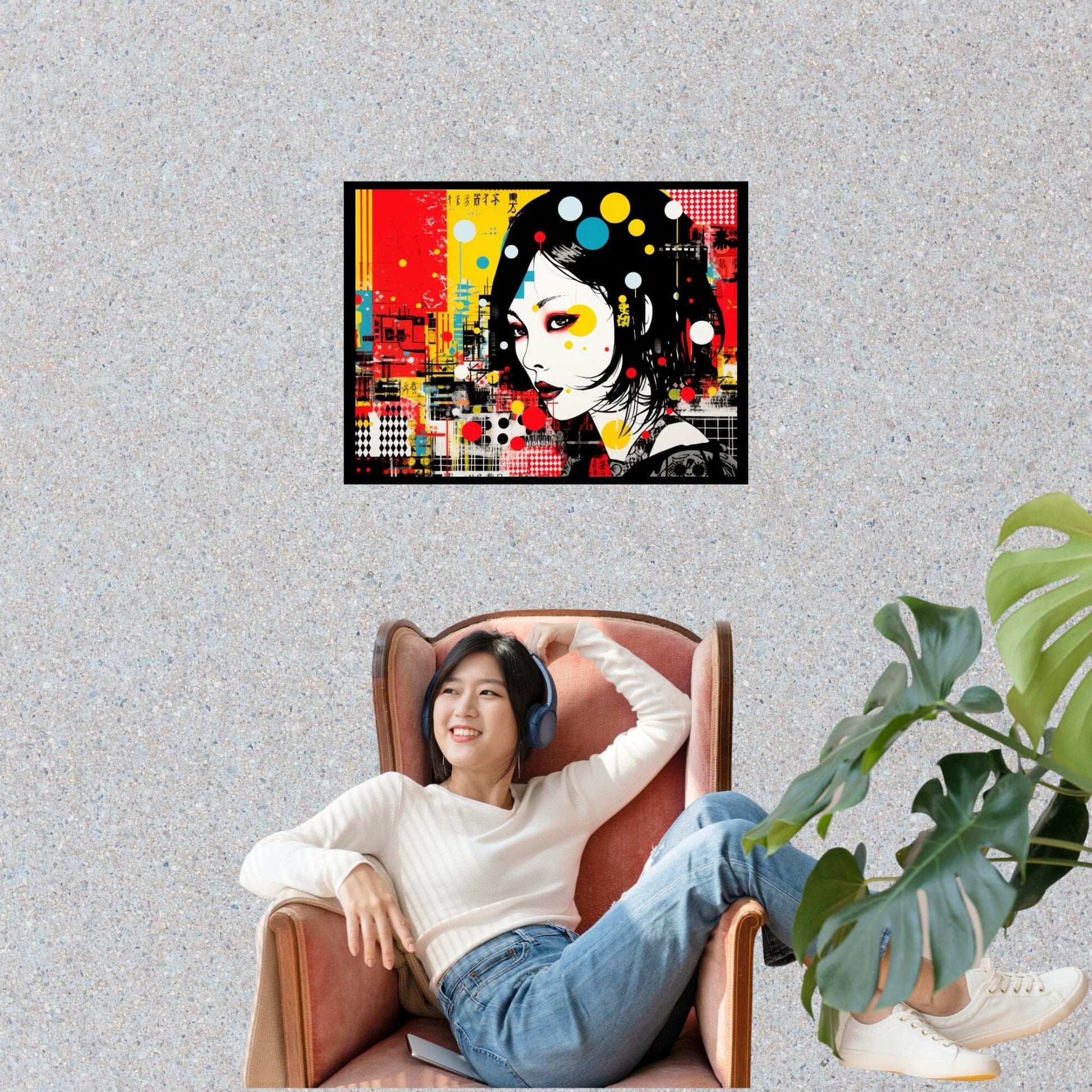 Mosaik der Kulturen ein Bild aus der collections Portrait und Menschen als Poster mit Rahmen
