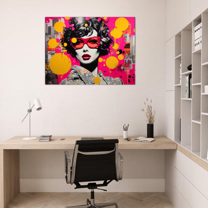 Polka-Dot-Persönlichkeit ein Bild aus der collections Portrait und Menschen als Poster im Wohnzimmer