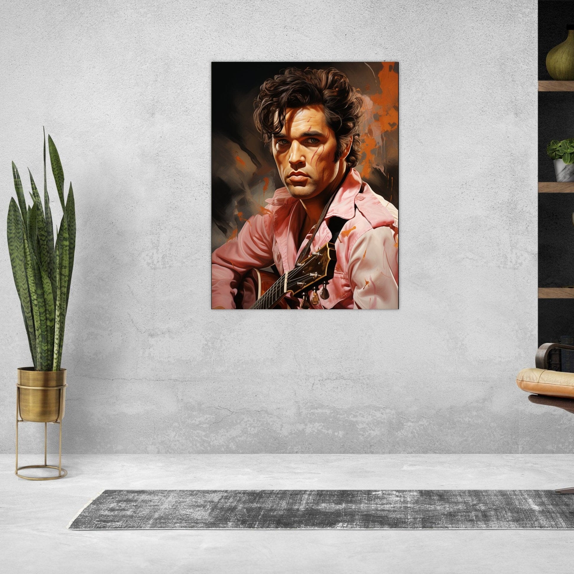 Elvis' Melodische Magie ein Bild aus der collections Portrait und Menschen als Alu-Dibond Bild