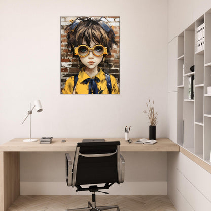 Vielfältiges Brillenmädchen ein Bild aus der collections Portrait und Menschen als Poster im Wohnzimmer