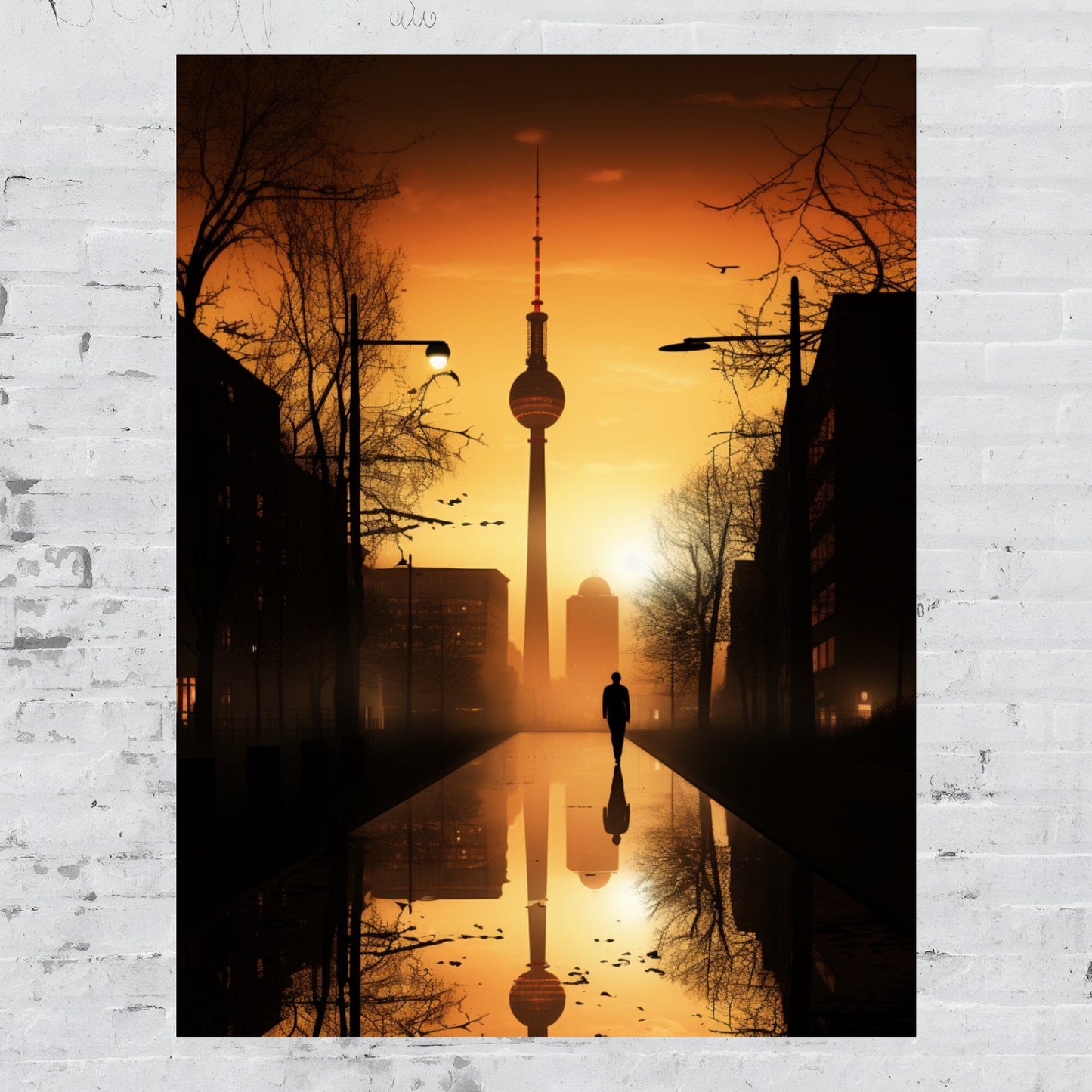 Mysteriöser Gang in Berlin ein Bild aus der collections Stadt und Landschaft als Alu-Dibond Bild