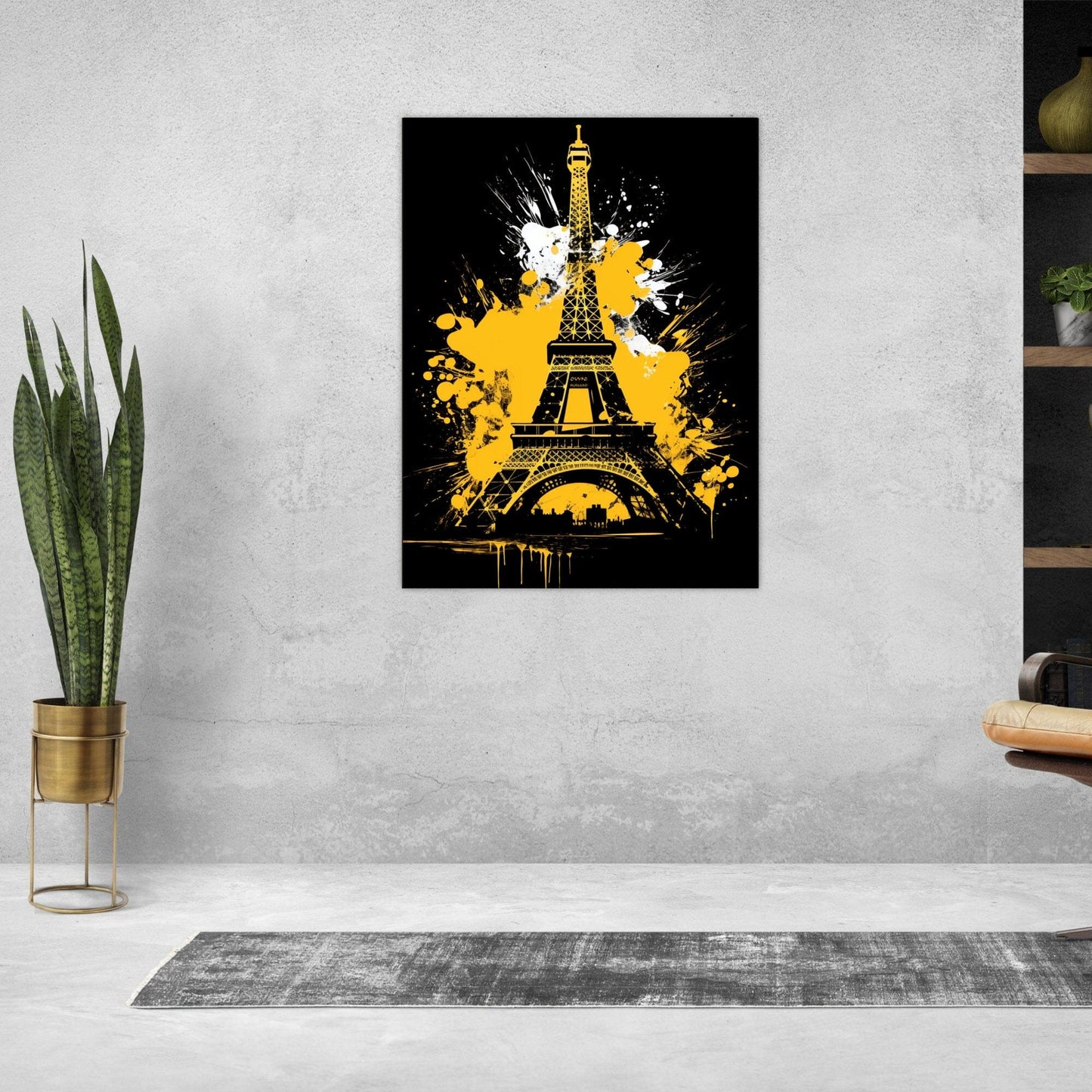 Abstrakte Pop Art Pracht vom Eiffelturrm ein Bild aus der collections Stadt und Landschaft als Leinwandbild