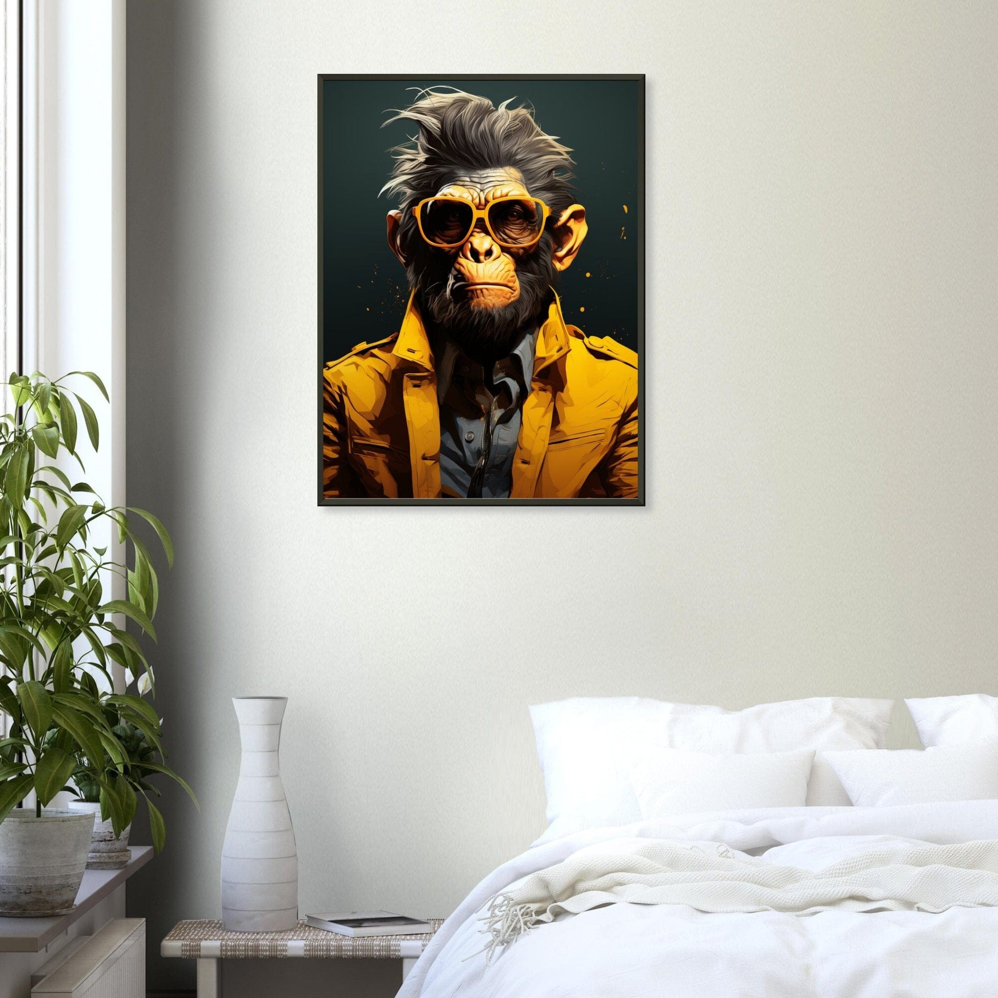 Promi Affe ein Bild aus der collections Tierbilder als Poster im Wohnzimmer
