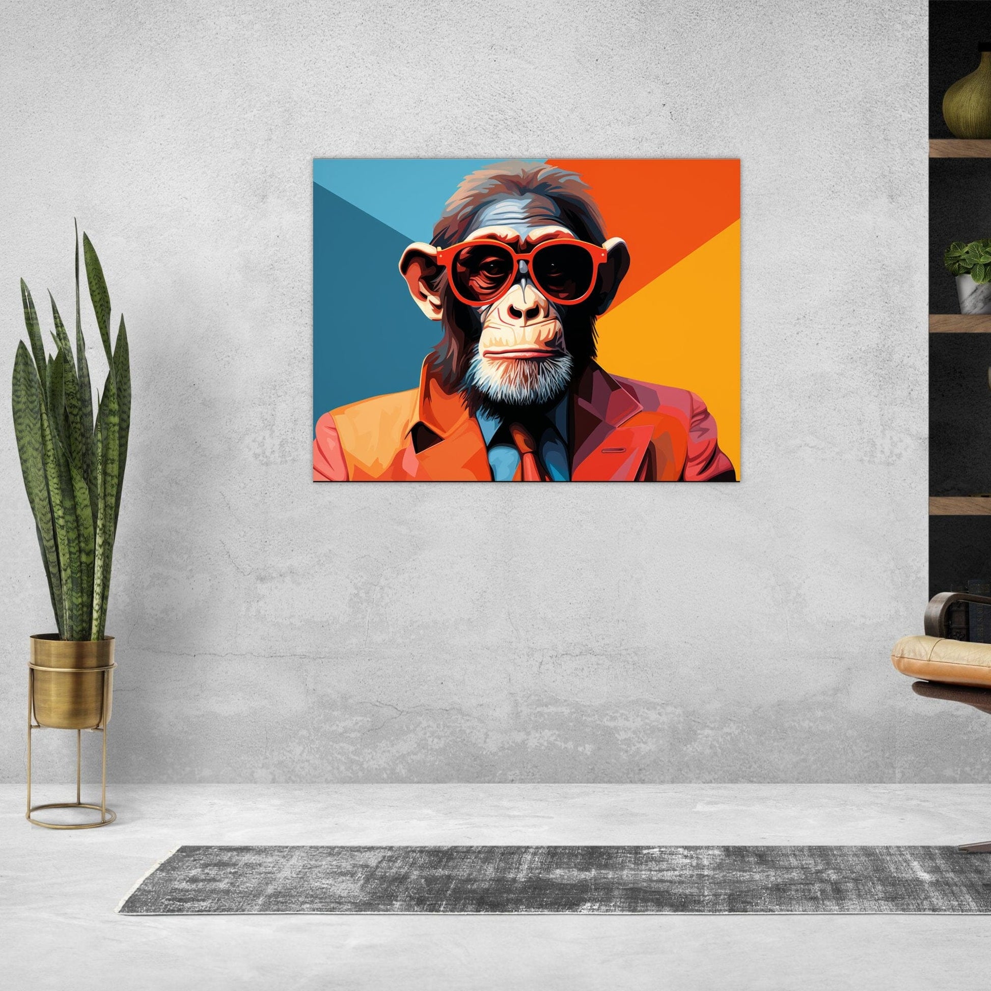 Affen Pop ein Bild aus der collections Tierbilder als Alu-Dibond Bild